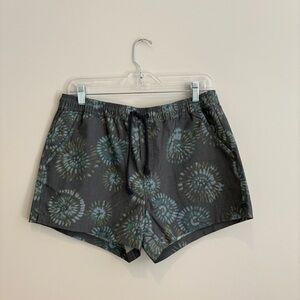 Toad&Co Women’s Boundless Blue Patterned Organic Cotton Shorts